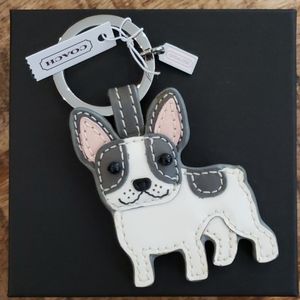 Coach French Bulldog keychain